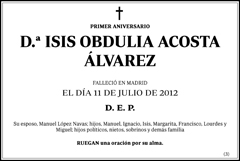 Isis Obdulia Acosta